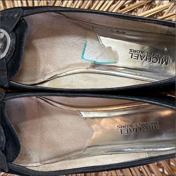 Michael Kors Designer MK Black Loafers Slip On Size 7 - Picture 5 of 5